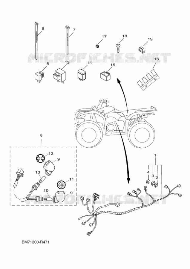 ELECTRISCH 2 Yamaha QUAD 450 2016 GRIZZLY  YFM450FWAD