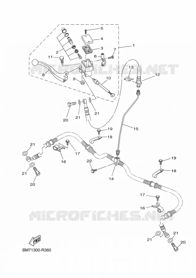 REMPOMP VOOR Yamaha QUAD 450 2016 GRIZZLY  YFM450FWAD