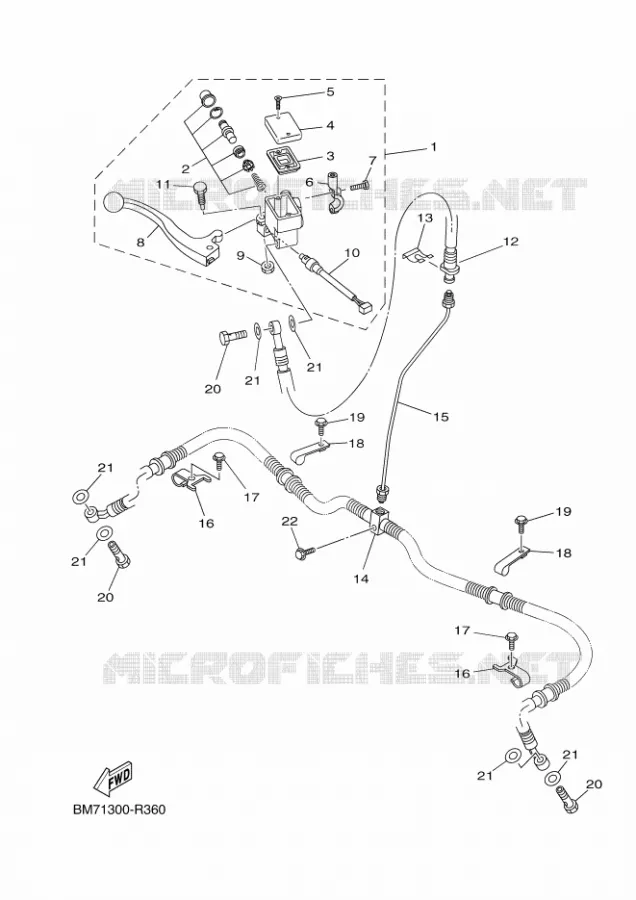REMPOMP VOOR Yamaha QUAD 450 2016 GRIZZLY  YFM450FWAD