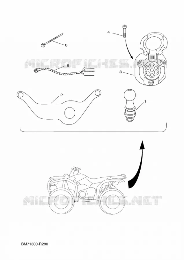 FRAME 1 Yamaha QUAD 450 2016 GRIZZLY  YFM450FWA