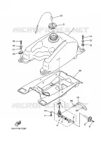 BENZINE TANK voor Yamaha GRIZZLY 350 4x4 HOMOLOGATED 2010