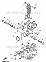 ACHTERBRUG / SCHOKBREKER voor Yamaha MOTO 4 - 250 1989