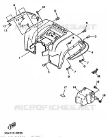 ACHTERSPATBORD  voor Yamaha MOTO 4 - 250 1989