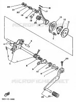 SCHAKEL STANG / PEDAAL voor Yamaha MOTO 4 - 250 1989