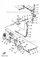 SCHAKEL STANG voor Yamaha MOTO 4 - 250 1989