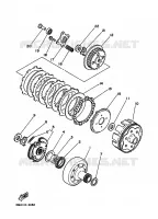 STARTMOTOR KOPPELINGS voor Yamaha MOTO 4 - 250 1989