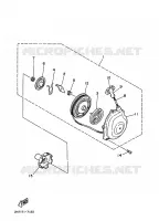 STARTMOTOR voor Yamaha MOTO 4 - 250 1989