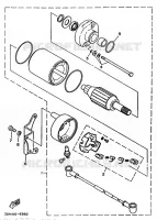 STARTMOTOR voor Yamaha MOTO 4 - 250 1989