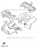 STICKER / LABEL 2 voor Yamaha MOTO 4 - 250 1989