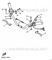 STUURSCHAKELAAR / HEVEL voor Yamaha MOTO 4 - 250 1989