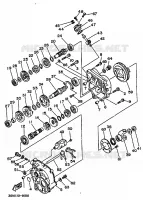 TRANSMISSIE voor Yamaha MOTO 4 - 250 1989