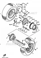 VOORWIEL voor Yamaha MOTO 4 - 250 1989