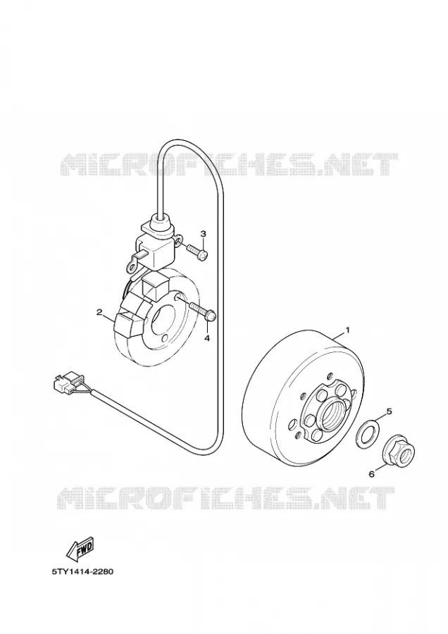 DYNAMO Yamaha SCOOTER 125 2009 CYGNUS  NXC125