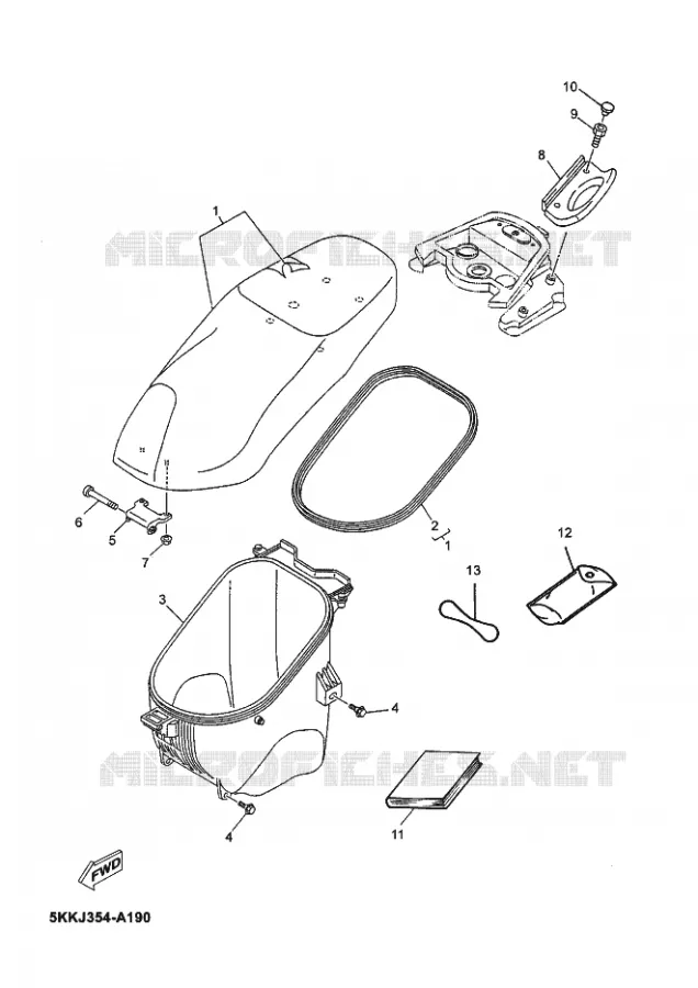 SELLE Yamaha SCOOTER 100 2003 OVETTO  YN100