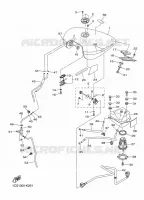 BENZINE TANK voor Yamaha MIDNIGHT STAR 2016