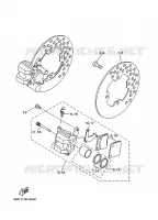 REMKLAUW VOOR voor Yamaha YFM350FWA 2008