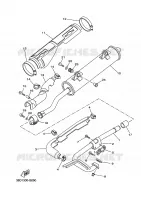 UITLAAT voor Yamaha YFM350FWA 2008
