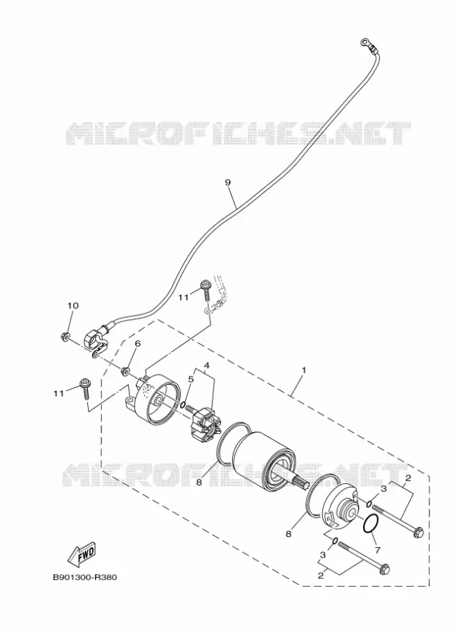 STARTMOTOR Yamaha MOTO 900 2016 XSR  MTM850