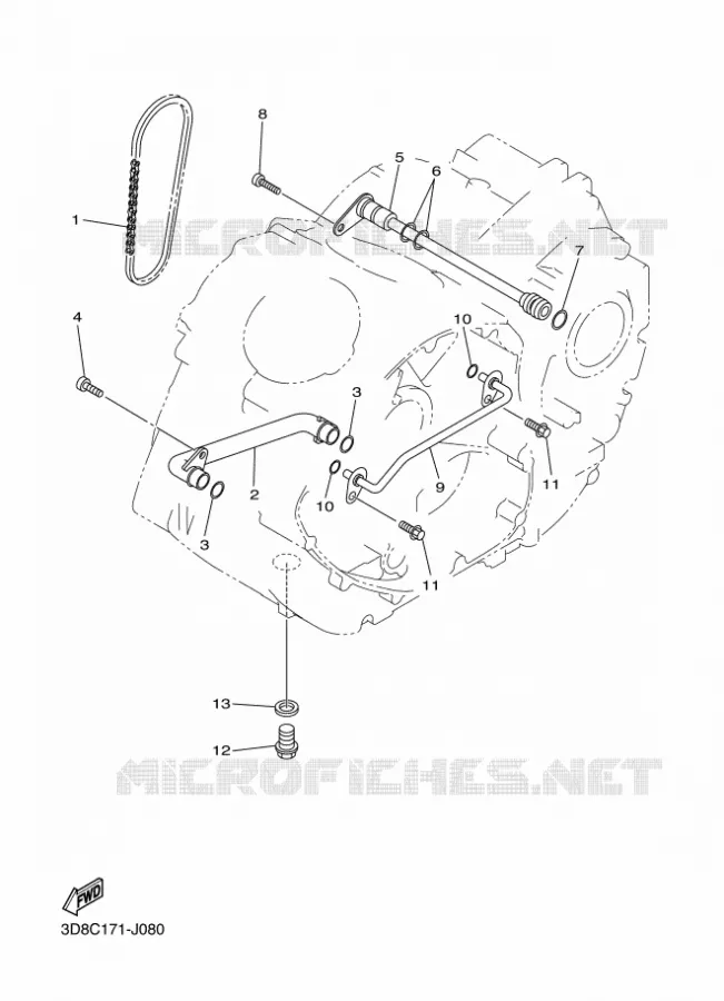OLIEPOMP Yamaha MOTO 1300 2016 XVS  XVS1300A