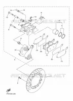 REMKLAUW ACHTER voor Yamaha DIVERSION 600 F 2013