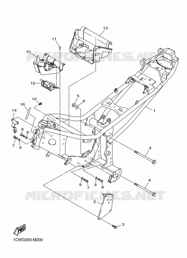FRAME Yamaha MOTO 600 2013 XJ6  XJ6FA