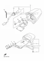 ACHTERLICHT voor Yamaha DIVERSION 600 F ABS 2016