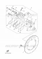 REMKLAUW ACHTER voor Yamaha MT-07 2016