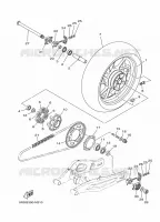 ACHTERWIEL voor Yamaha MT-07 2016