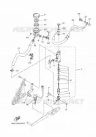 REMPOMP ACHTER voor Yamaha MT-07 2016