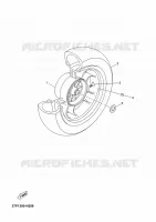 ACHTERWIEL voor Yamaha YP125R 2012