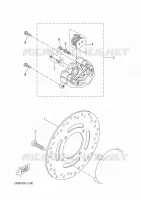 REMKLAUW ACHTER voor Yamaha YP125R 2012