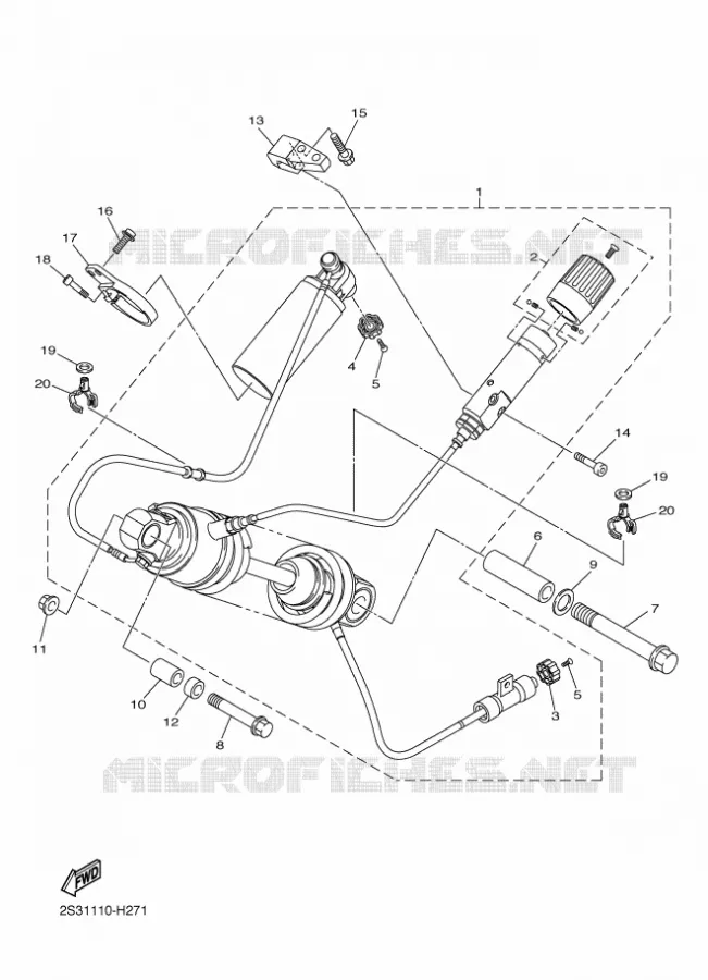 ACHTER SCHOKBREKER Yamaha MOTO 1700 2016 VMAX  VMX17