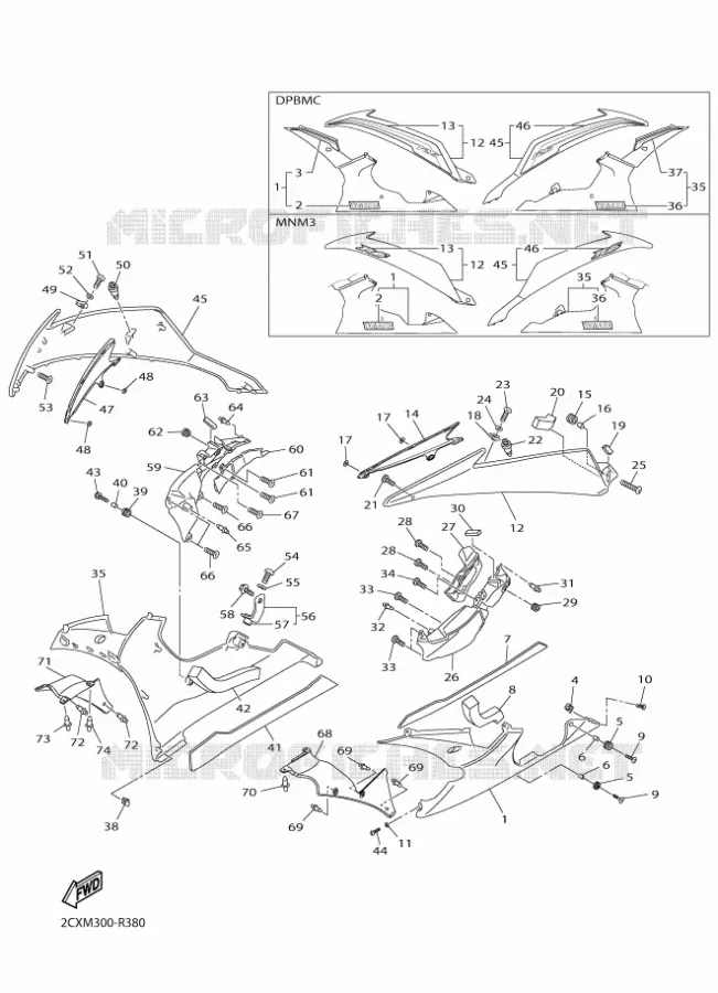 KUIP 2 Yamaha MOTO 600 2016 R6  YZF-R6