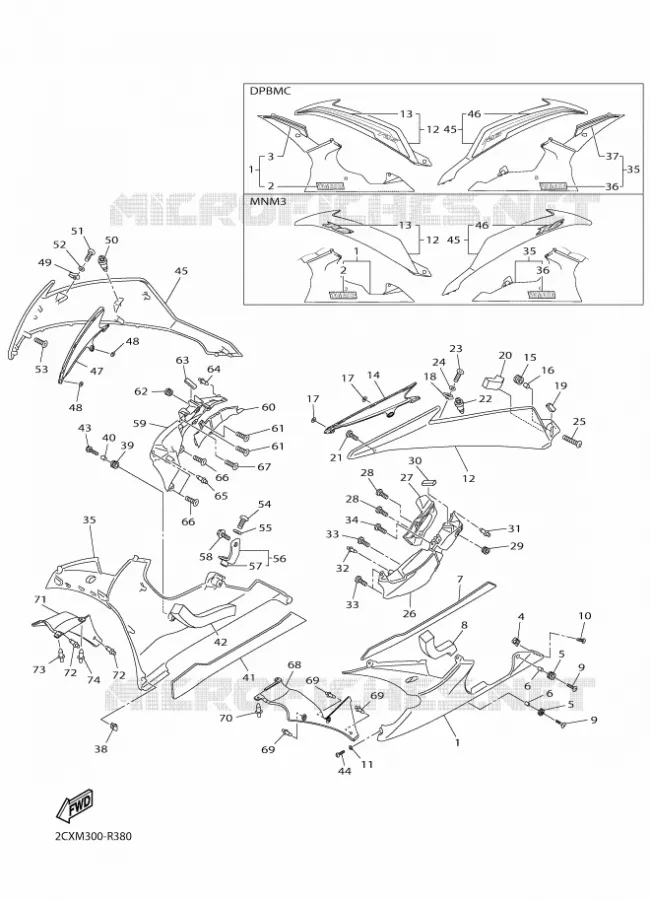 KUIP 2 Yamaha MOTO 600 2016 R6  YZF-R6