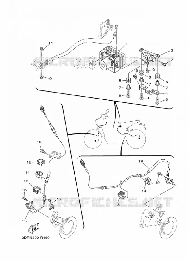 ELECTRISCH 3 Yamaha MOTO 900 2016 MT  MT09A