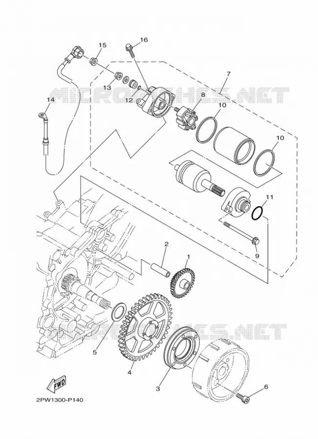 STARTMOTOR Yamaha SCOOTER 530 2016 TMAX  XP500