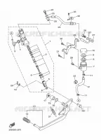 REMPOMP ACHTER voor Yamaha DIVERSION 600 2016