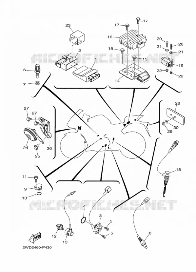 ELECTRISCH 2 Yamaha MOTO 300 2016 R3  YZF-R3A