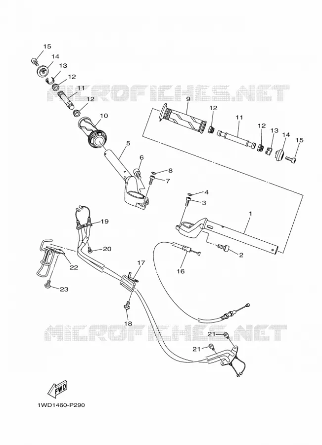 STUUR / KABEL Yamaha MOTO 300 2016 R3  YZF-R3A