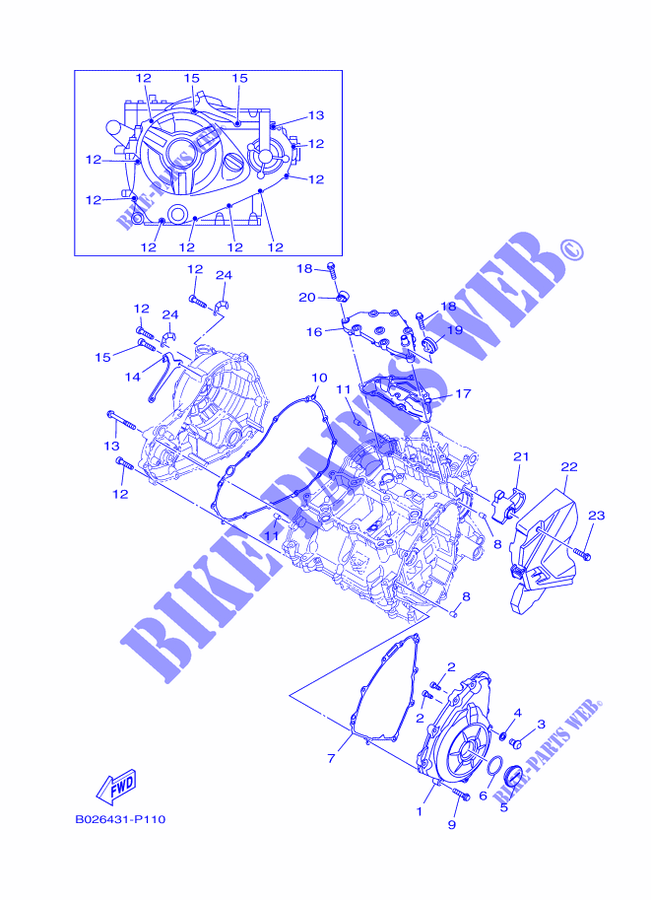 DEKSEL   MOTOR 1 voor Yamaha YZF-R3 ABS 2016