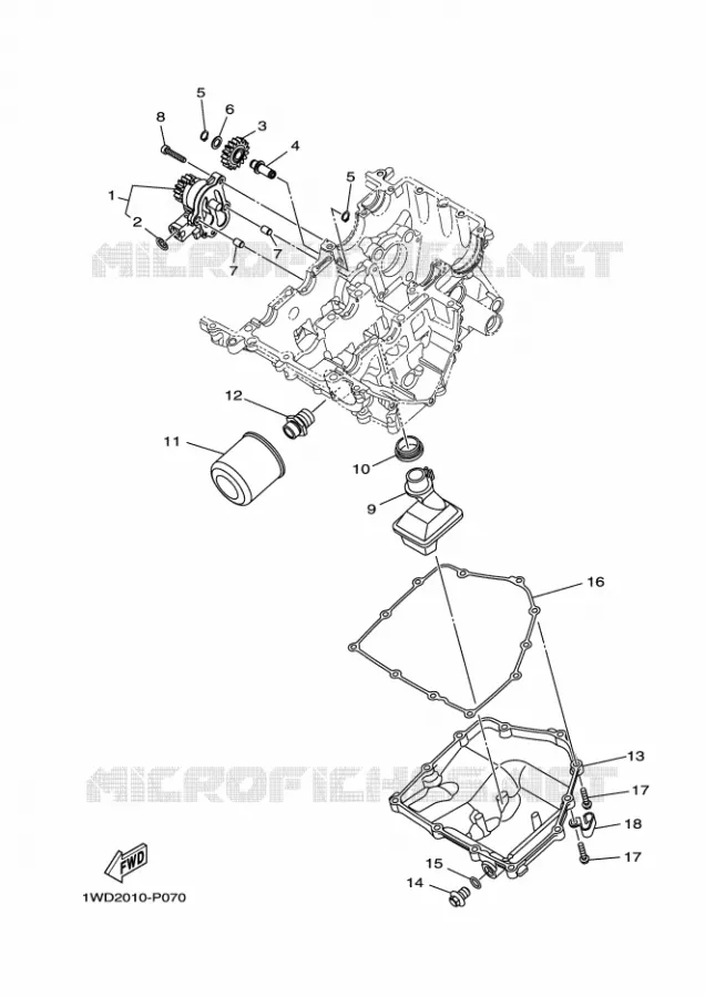 OLIEPOMP Yamaha MOTO 300 2016 R3  YZF-R3A