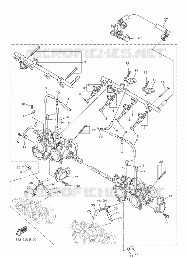 INLAAT 2 Yamaha MOTO 1300 2016 FJR  FJR1300-AS