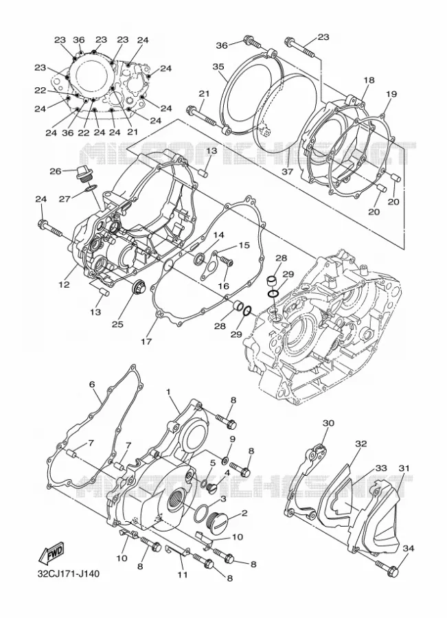 DEKSEL - MOTOR 1 Yamaha MOTO 250 2016 WR-R  WR250R