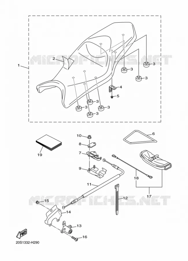 SELLE Yamaha MOTO 600 2016 XJ6 DIVERSION  XJ6F