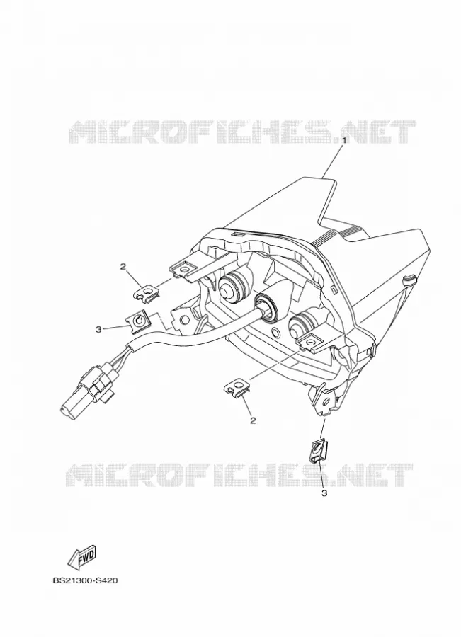 ACHTERLICHT Yamaha MOTO 900 2017 MT  MTN850-A