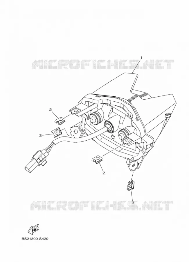 ACHTERLICHT Yamaha MOTO 900 2017 MT  MTN850-A