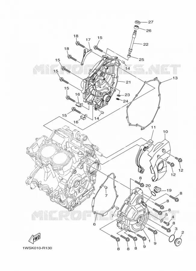 DEKSEL - MOTOR 1 Yamaha MOTO 700 2017 MT  MT07A