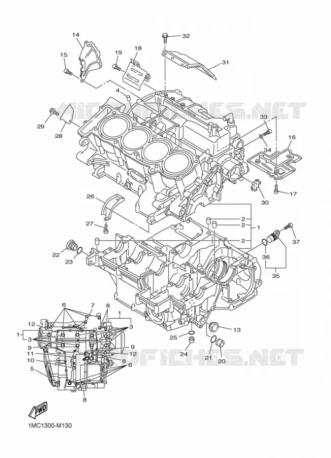 CARTERDELEN Yamaha MOTO 1300 2014 FJR  FJR1300A