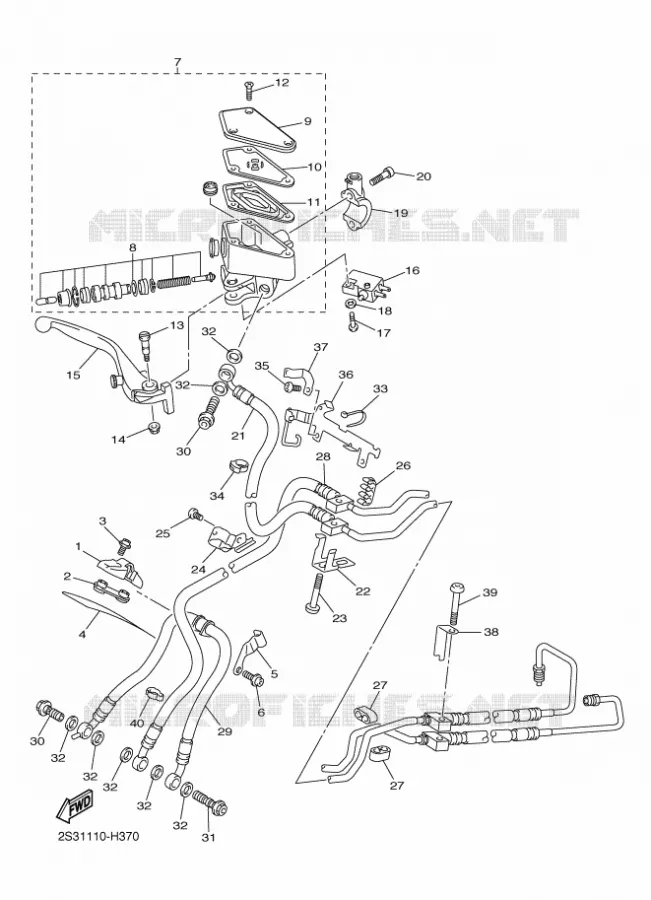 REMPOMP VOOR Yamaha MOTO 1700 2016 VMAX  VMX17VMAX17