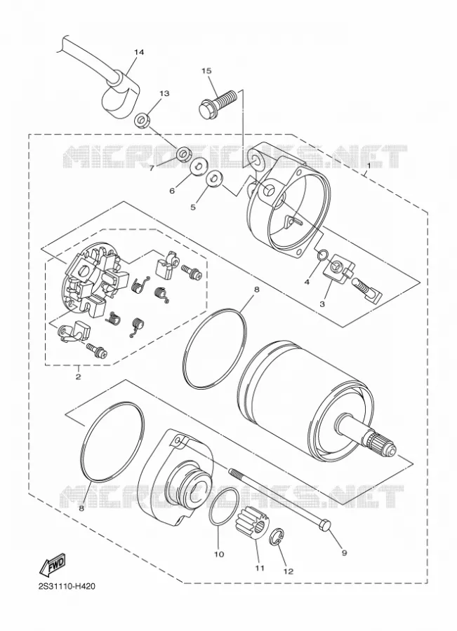 STARTMOTOR Yamaha MOTO 1700 2016 VMAX  VMX17VMAX17
